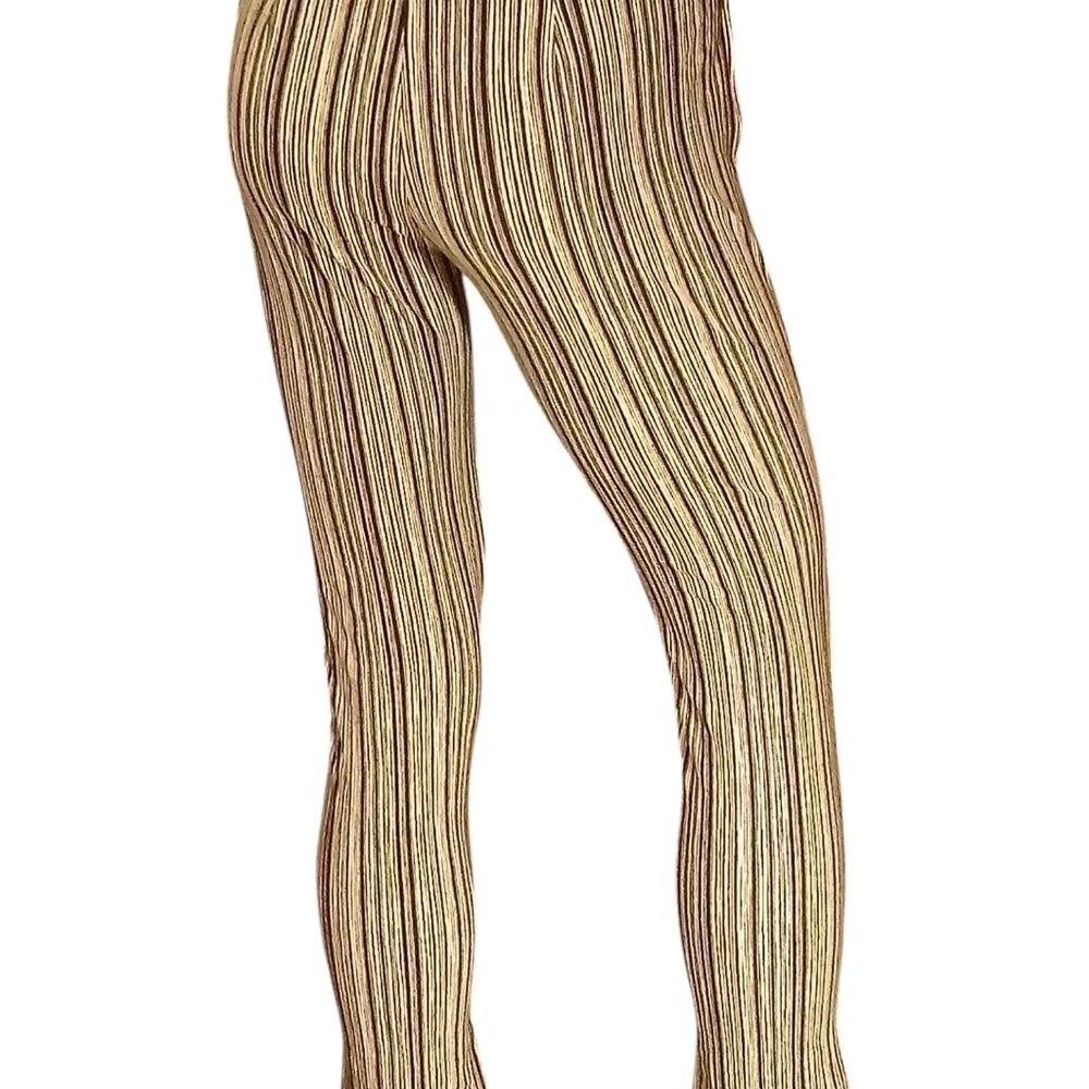 Chicos Travelers - Cropped Pants With Black & White Stripes, Faux Front Pockets, - Picture 12 of 14